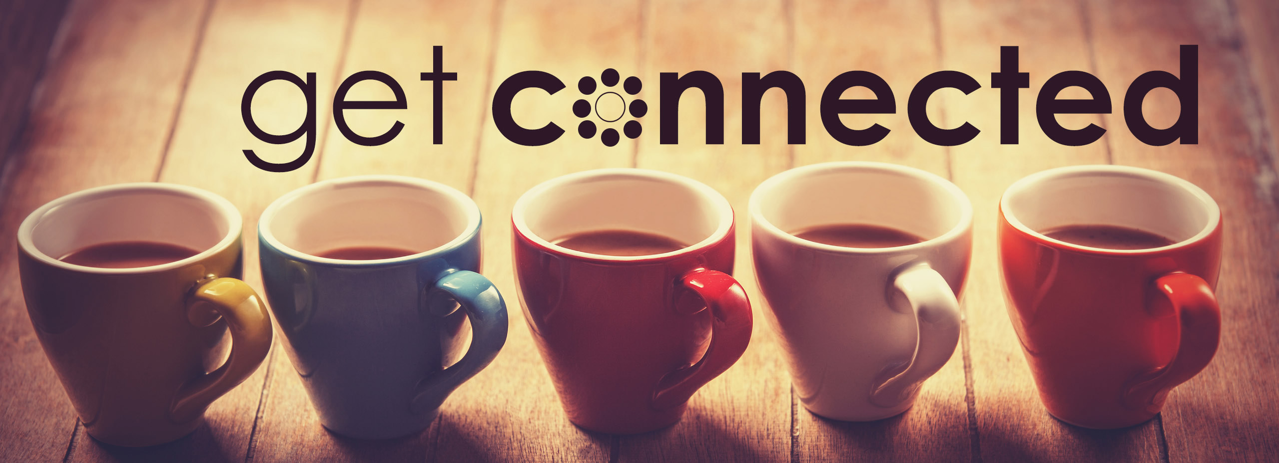 Illustration showing a row of coffee cups